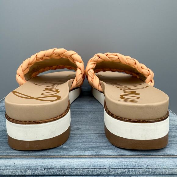 Sam Edelman Ainslie Braided Slides Peach Size 10 - Picture 4 of 10